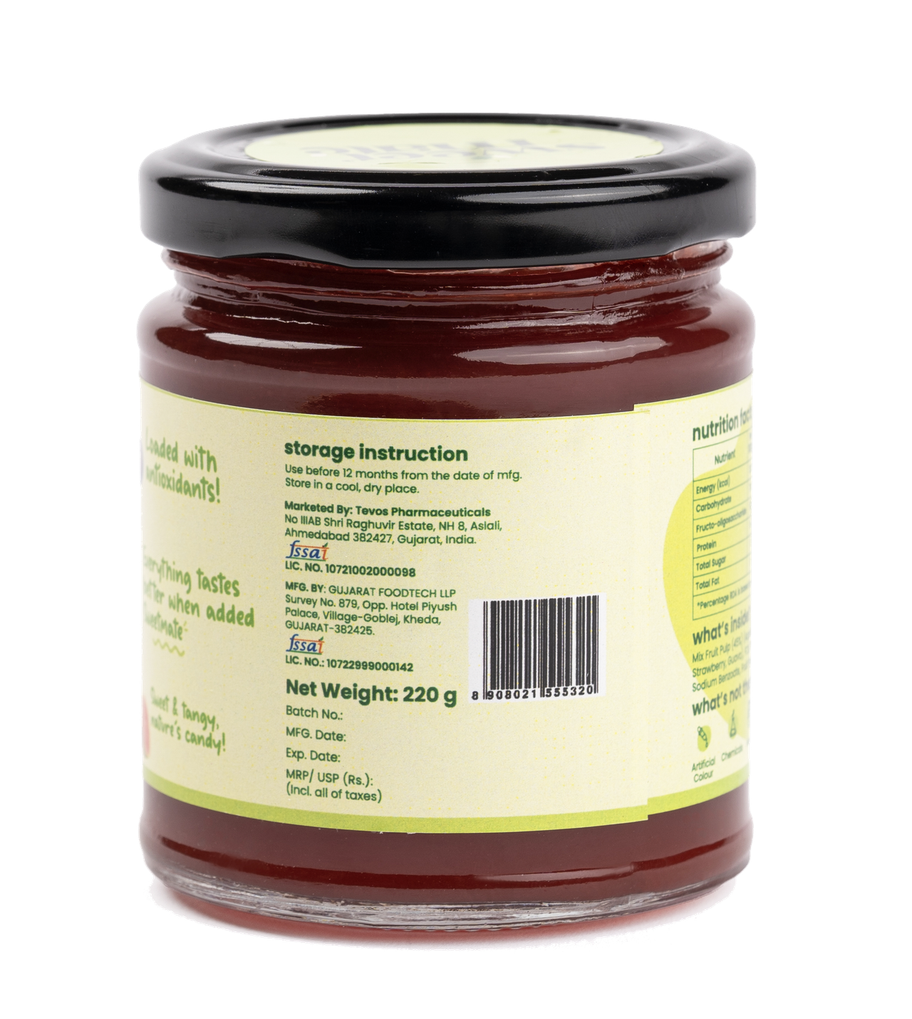 Sweetmate Sugar Free Mix Fruit Jam