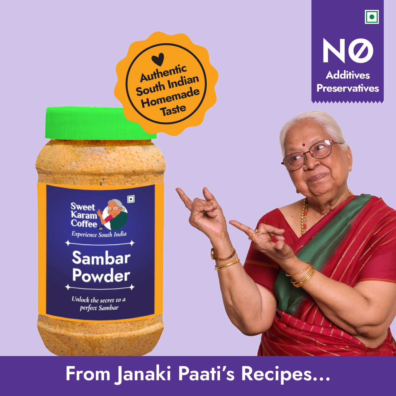 Sweet Karam Coffee Sambar Powder