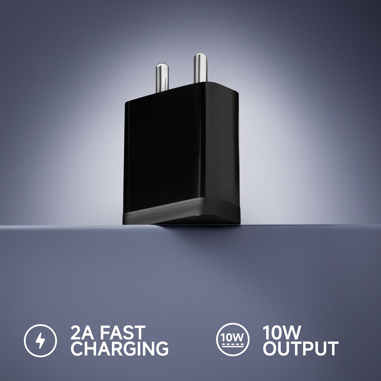 Mi Xiaomi 2A USB-A to Micro USB Fast Charger|Phone Wall Charger Compatible with Android, Samsung Galaxy, Xiaomi Redmi, Headphones, Bluetooth Devices - 10W Mobile Charging Block - Black