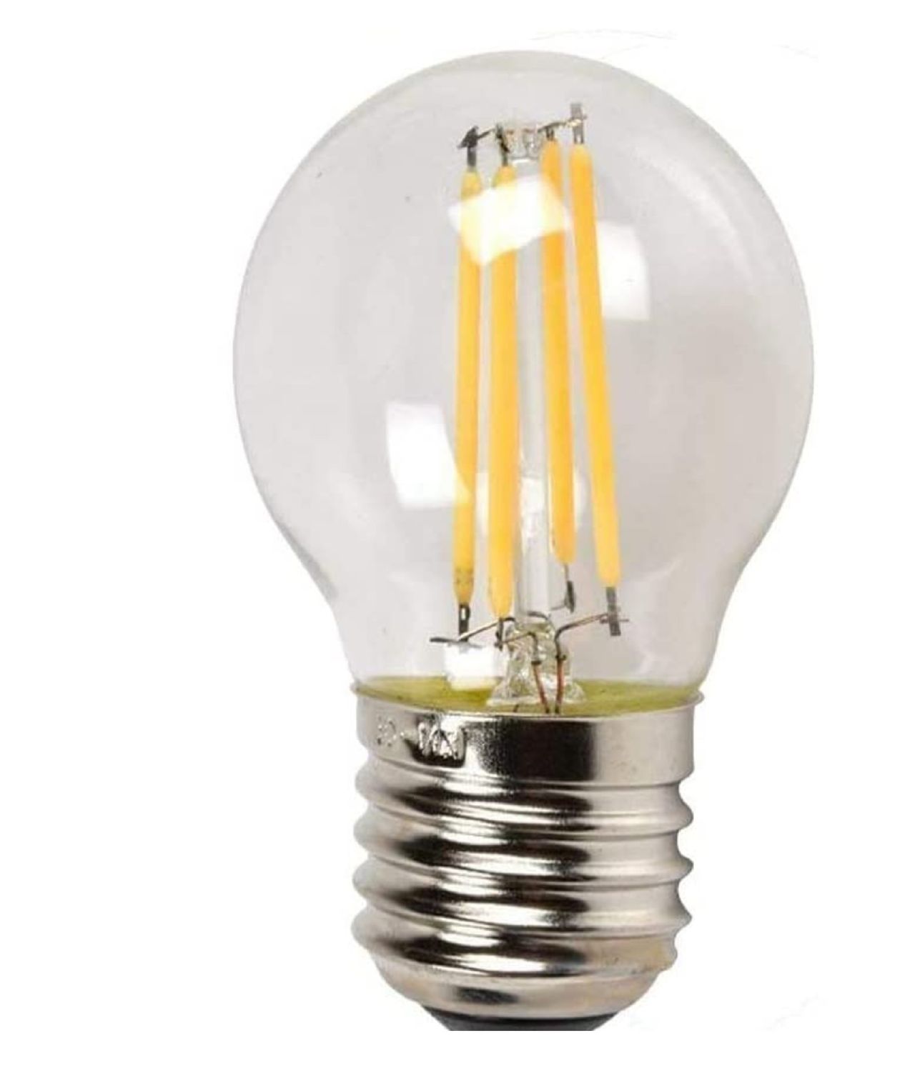 Desidiya Tungsten Filament G45 4W Led Bulb (Warm White) | E27 Base Holder