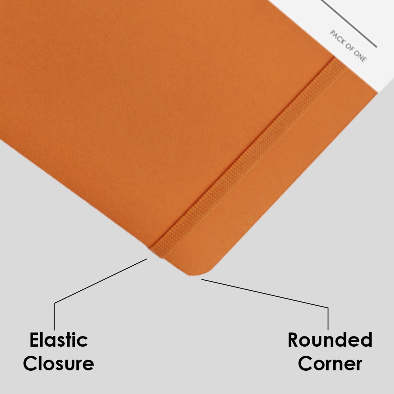 myPAPERCLIP Executive Series Medium Notebook | Smart Size | Orange | 192 Pages | Ruled Pages
