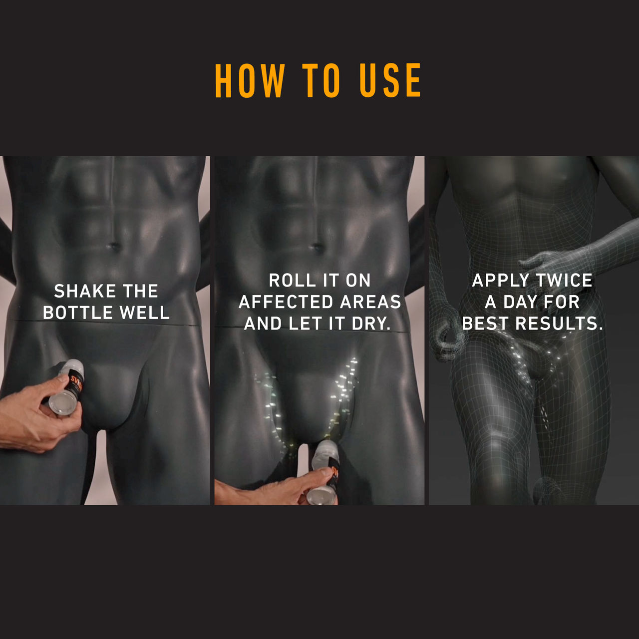 Svish Anti Chafing Roll - On Deodorant For Him