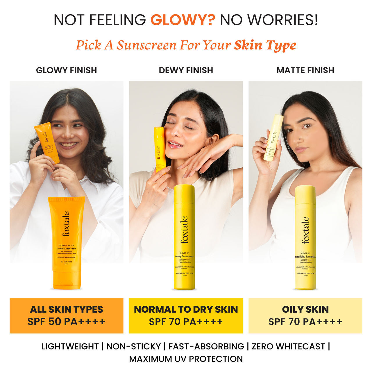 Foxtale Glow Sunscreen SPF 50 PA++++