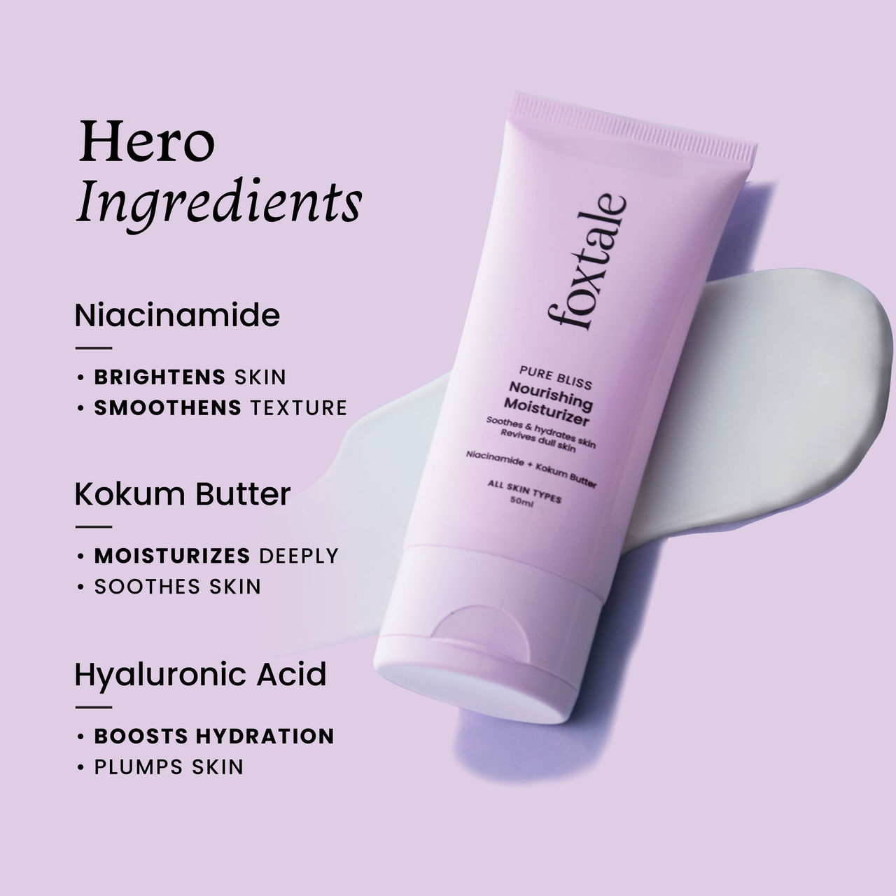 Foxtale Nourishing Moisturizer with Niacinamide