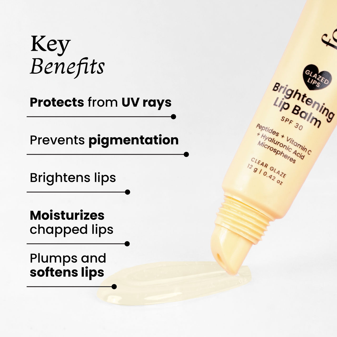 Foxtale SPF 30 Brightening Lip Balm with Peptitdes
