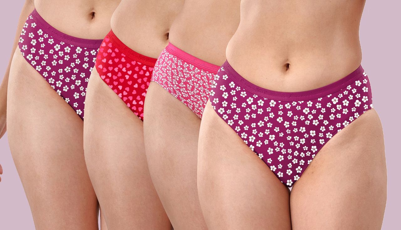 Lyra Women's Hipster Panty Printed | S (Colour May Vary)