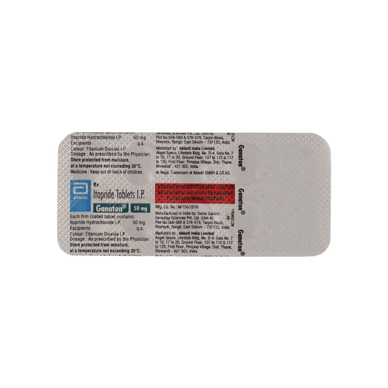 Ganaton 50 mg Tablets