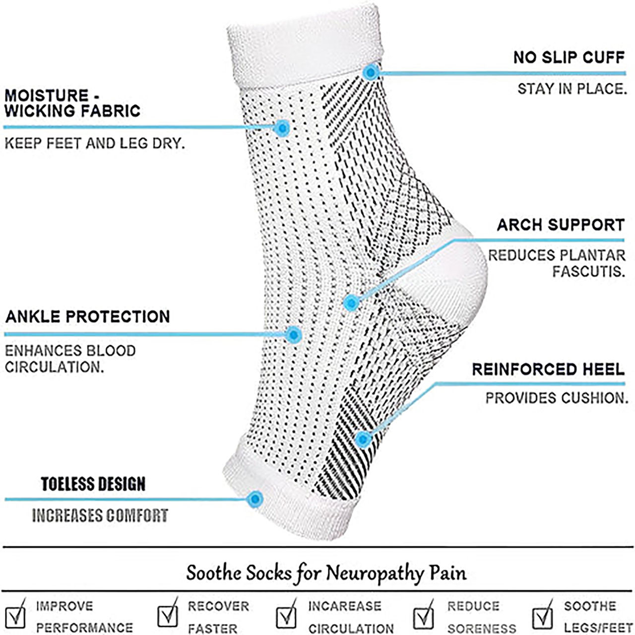 Beyond Unisex Solid Soft Combed Cotton Socks | White - Free Size