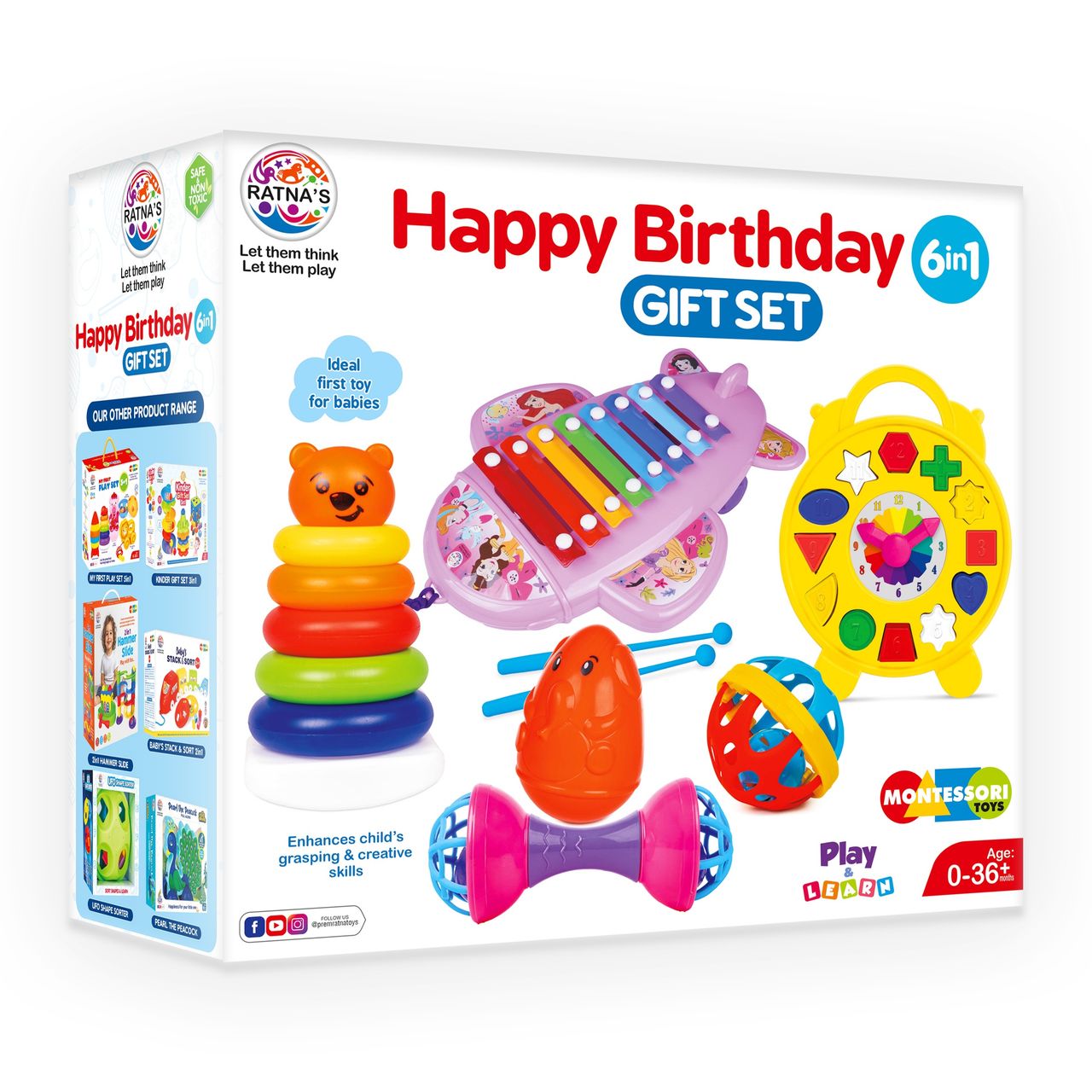 Ratna's Happy Birthday Gift Set - 6 In 1 | Assorted