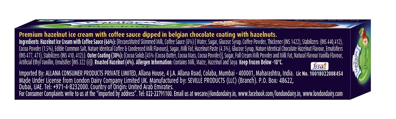 London Dairy -Hazel Nut Stick