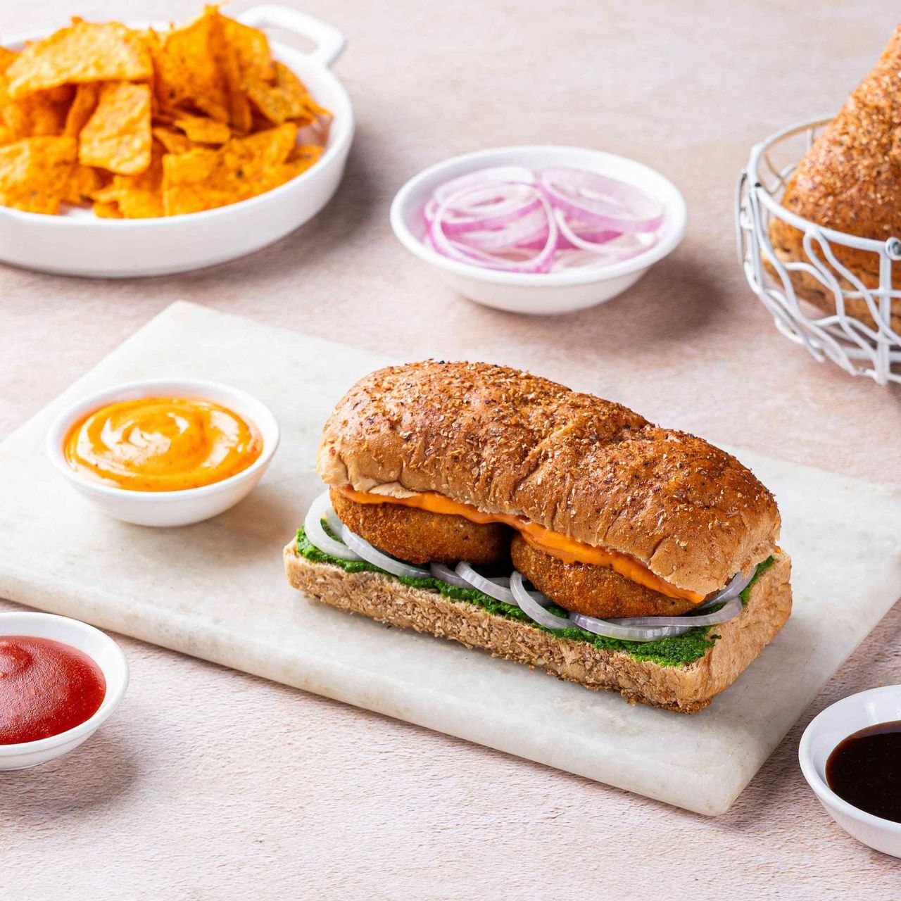 Bombay Aloo Tikki Sandwich    
