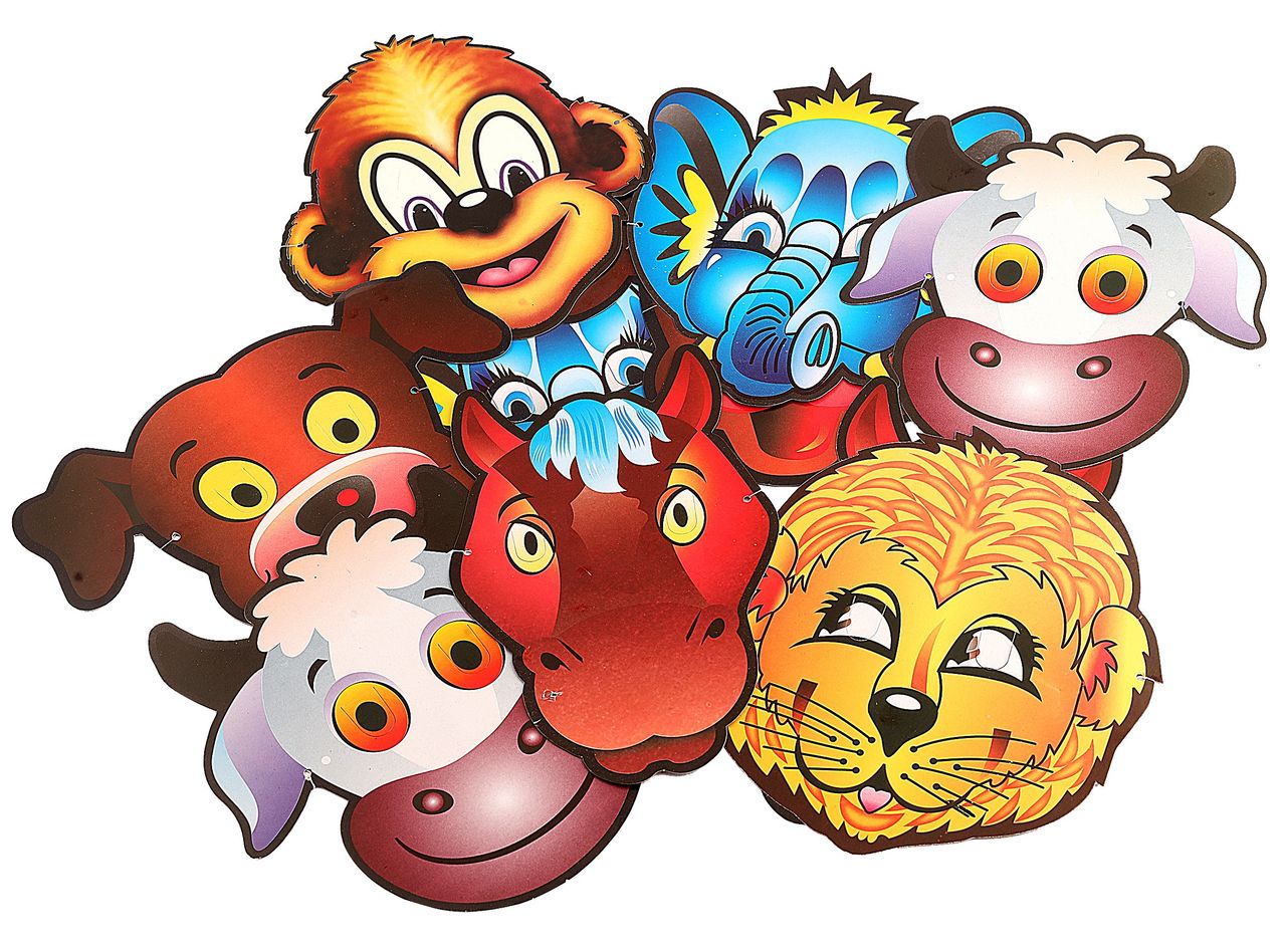 Party Paper Mask 10 Pcs Assorted