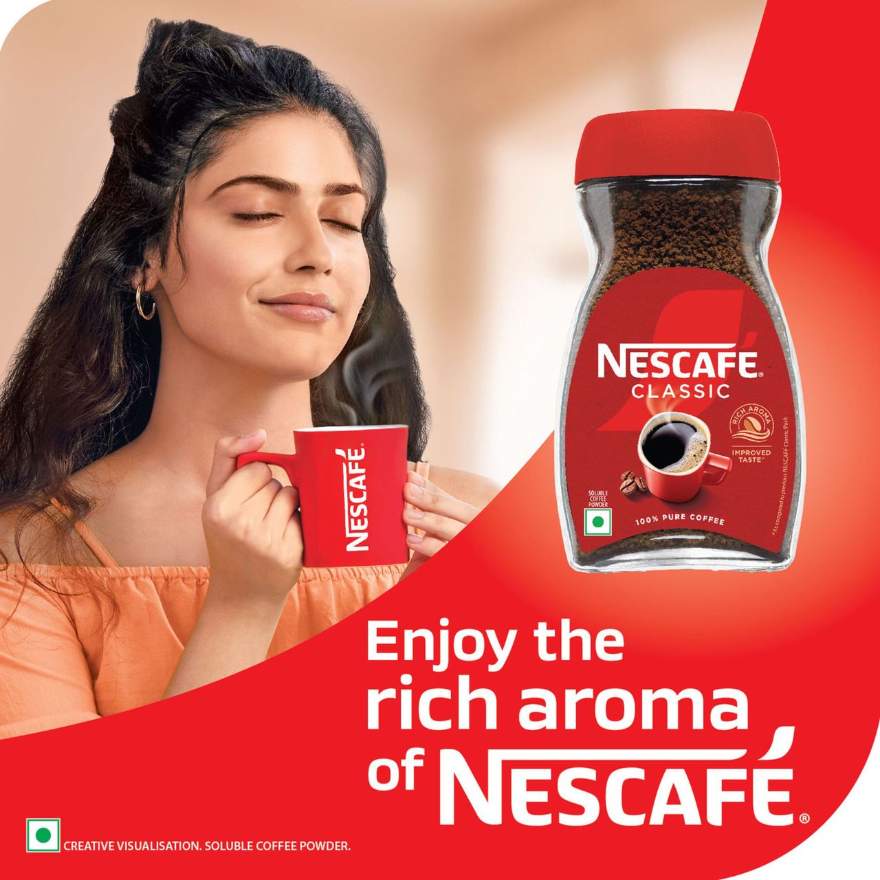 Nescafe Classic - Instant Coffee Powder - 100% Pure Coffee