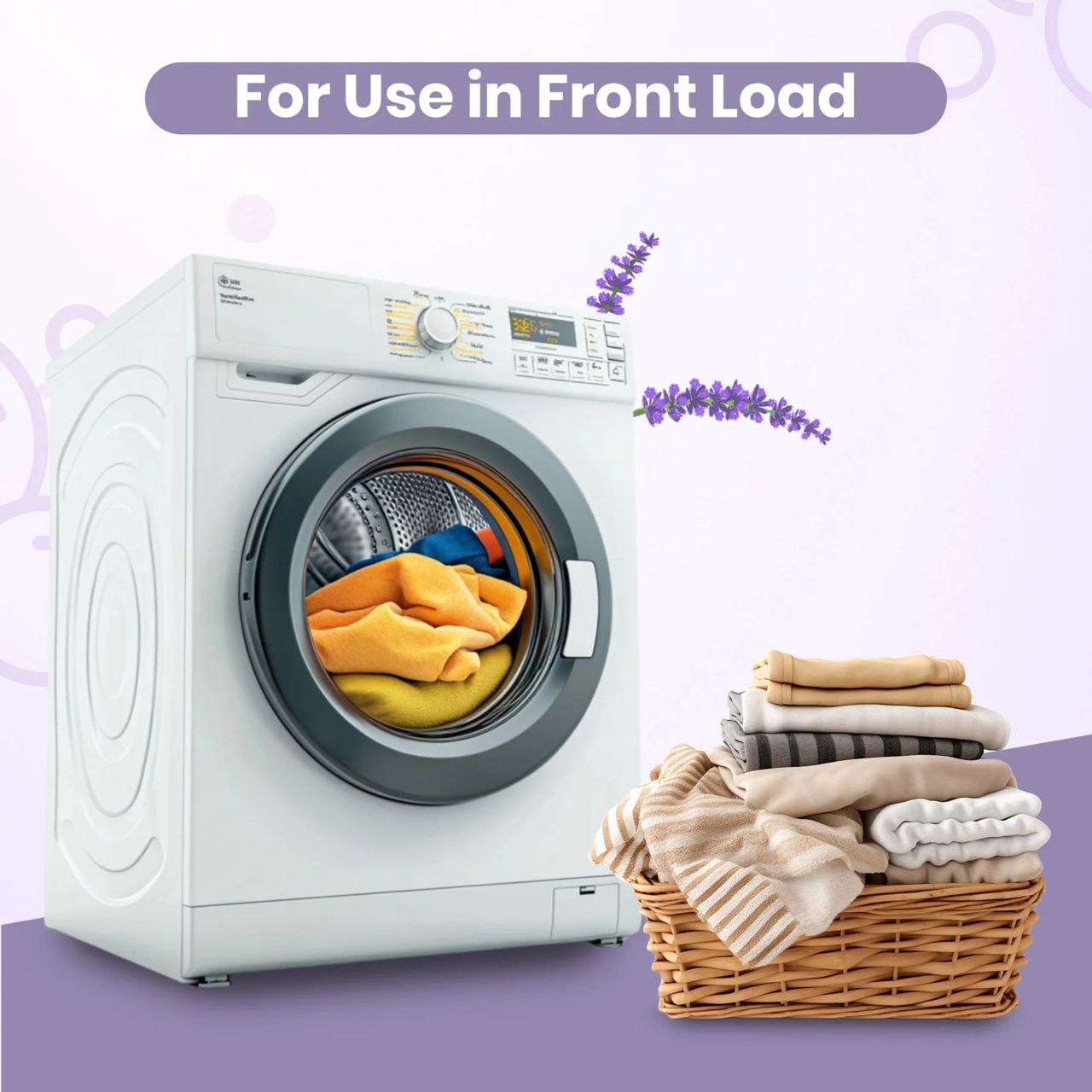 Koparo Front & Top Load Natural Liquid Detergent | Lavender & Lilac 900 ml Combo