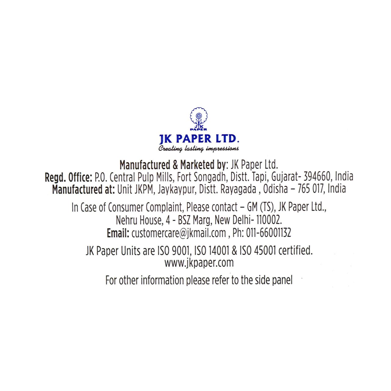 JK Easy Copier A4 70 gsm(500 sheets)