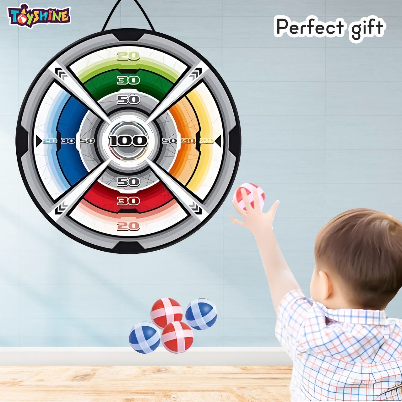 Toyshine 3 In 1 Target Shooting Set | Dartboard-Darts-Bullets and 2 Blaster Guns For Kids