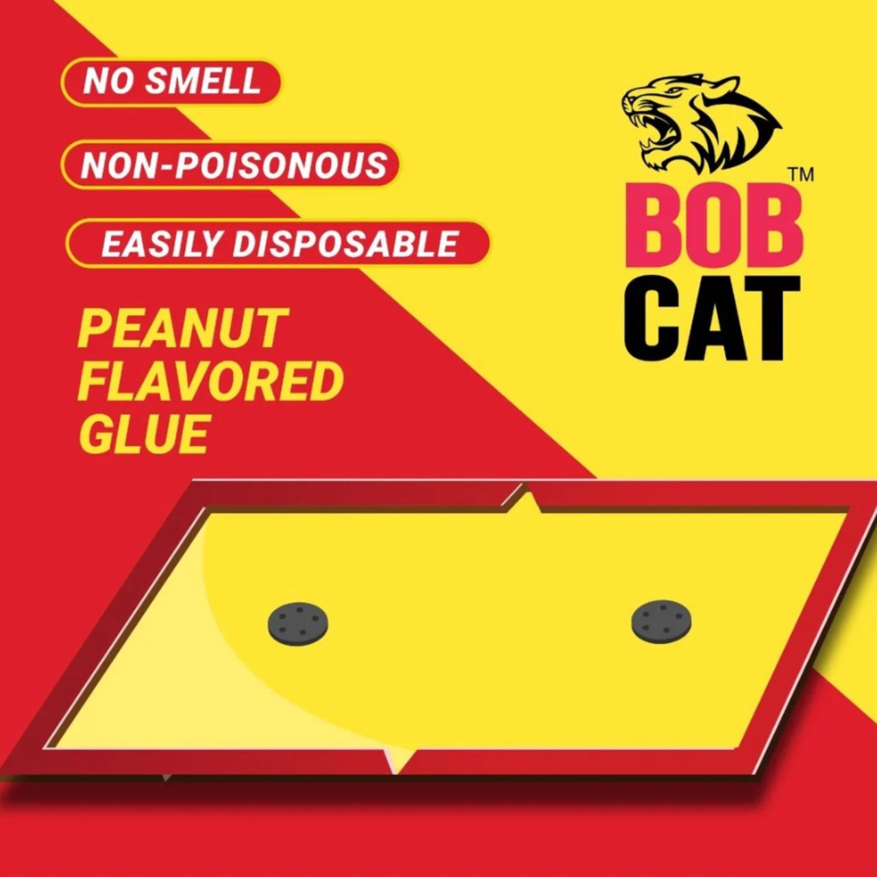 BOB CAT RAT GLUE TRAP STRONG- PACK OF 3-MEDIUM SIZE