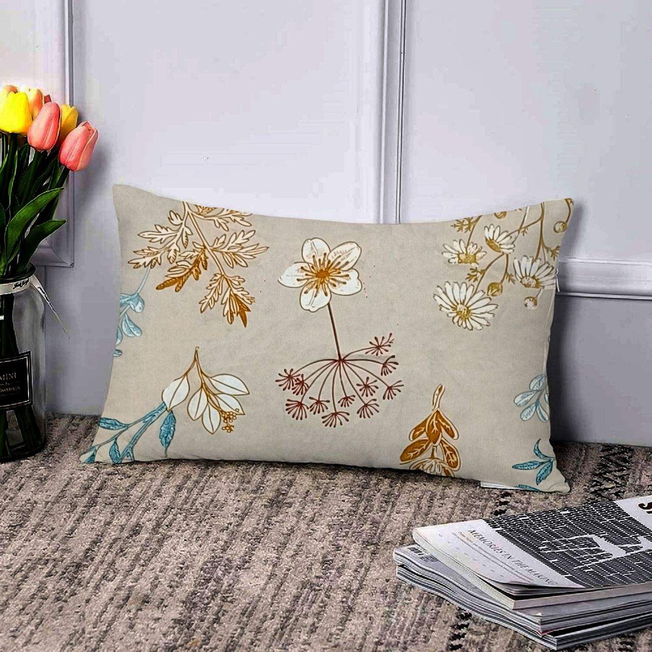 Elegant Weavers Printed Single Bedsheet with 1 Pillow Cover - Garnet
