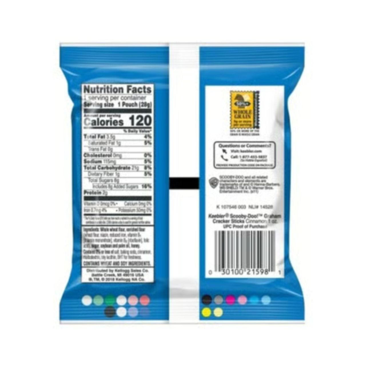 Kellogg's-S SCOOBY-DOO! Baked Graham Cinnamon Flavoured Crackers | Artificial Flavour-free