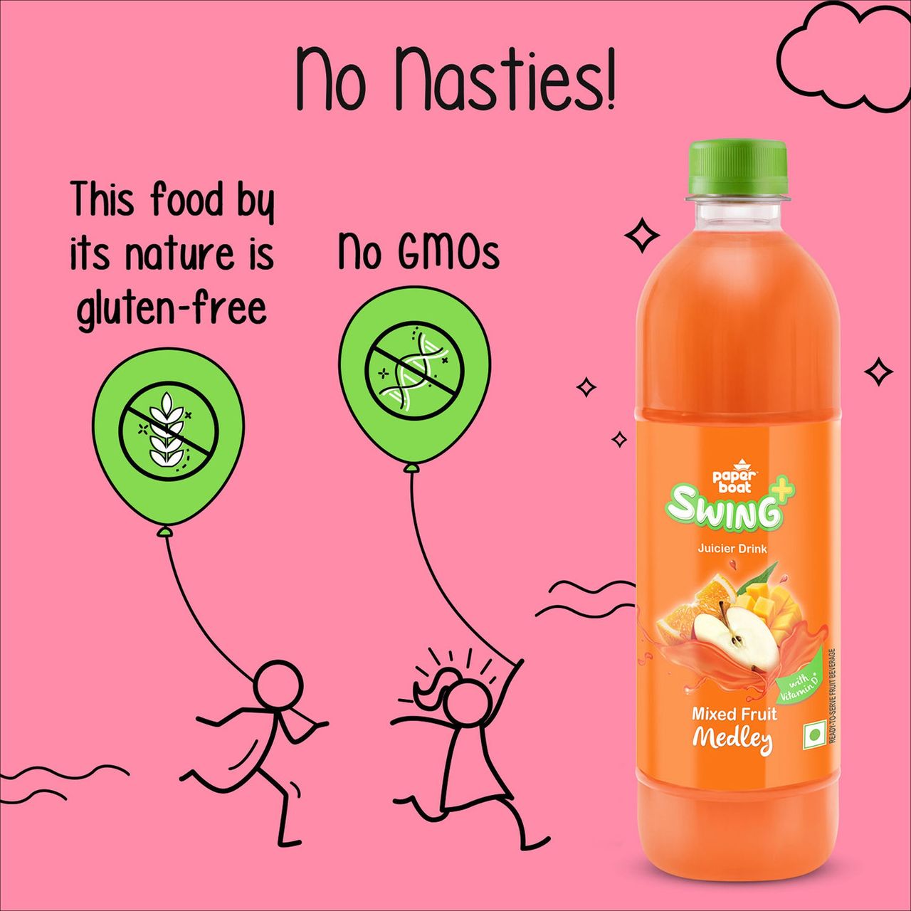Paper Boat Swing Mixed Fruit Juice 600 ml Combo