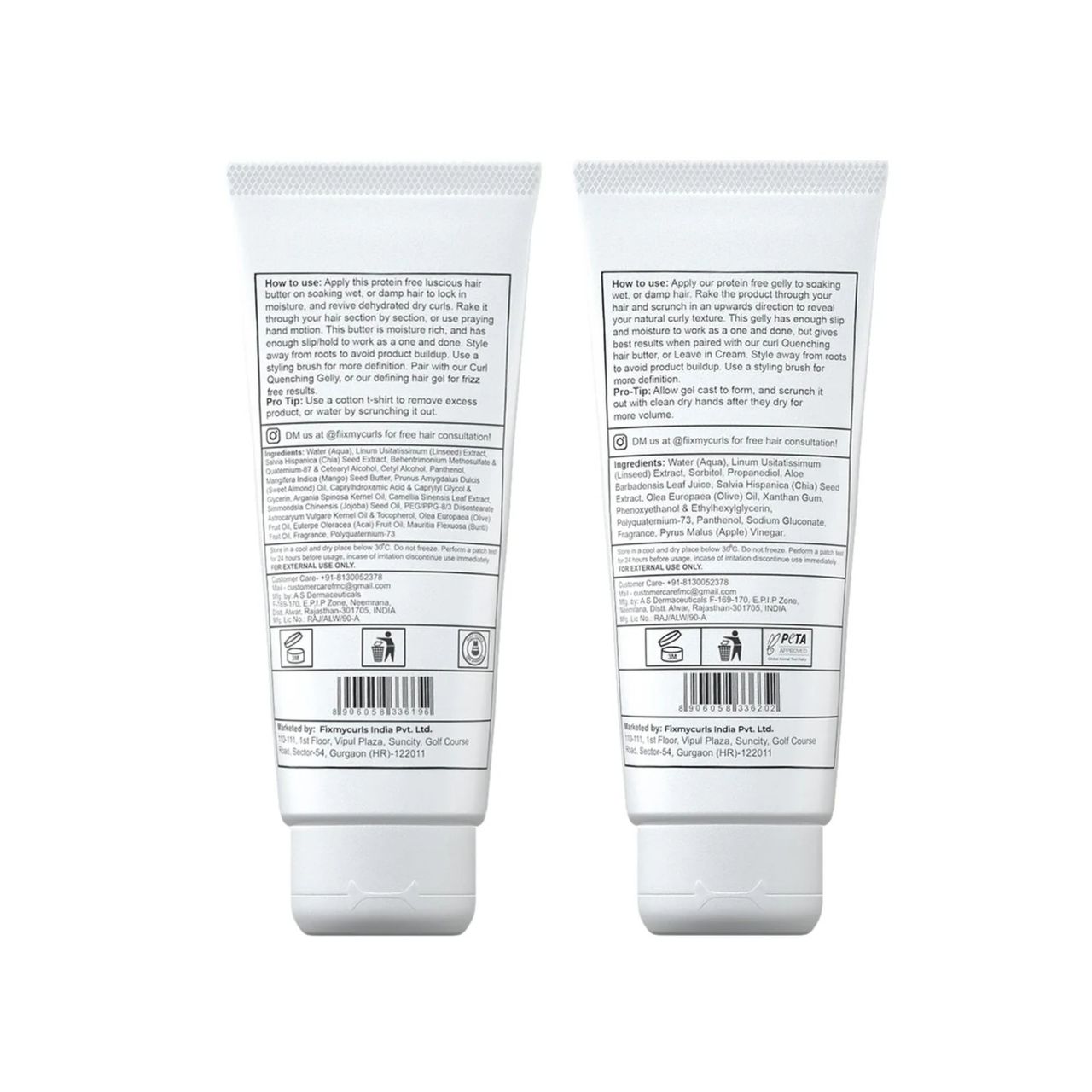 Fix My Curls Curl Quenching Moisture Styling Duo | For Curly, Wavy, Dry, Frizzy Hair, Frizz Control