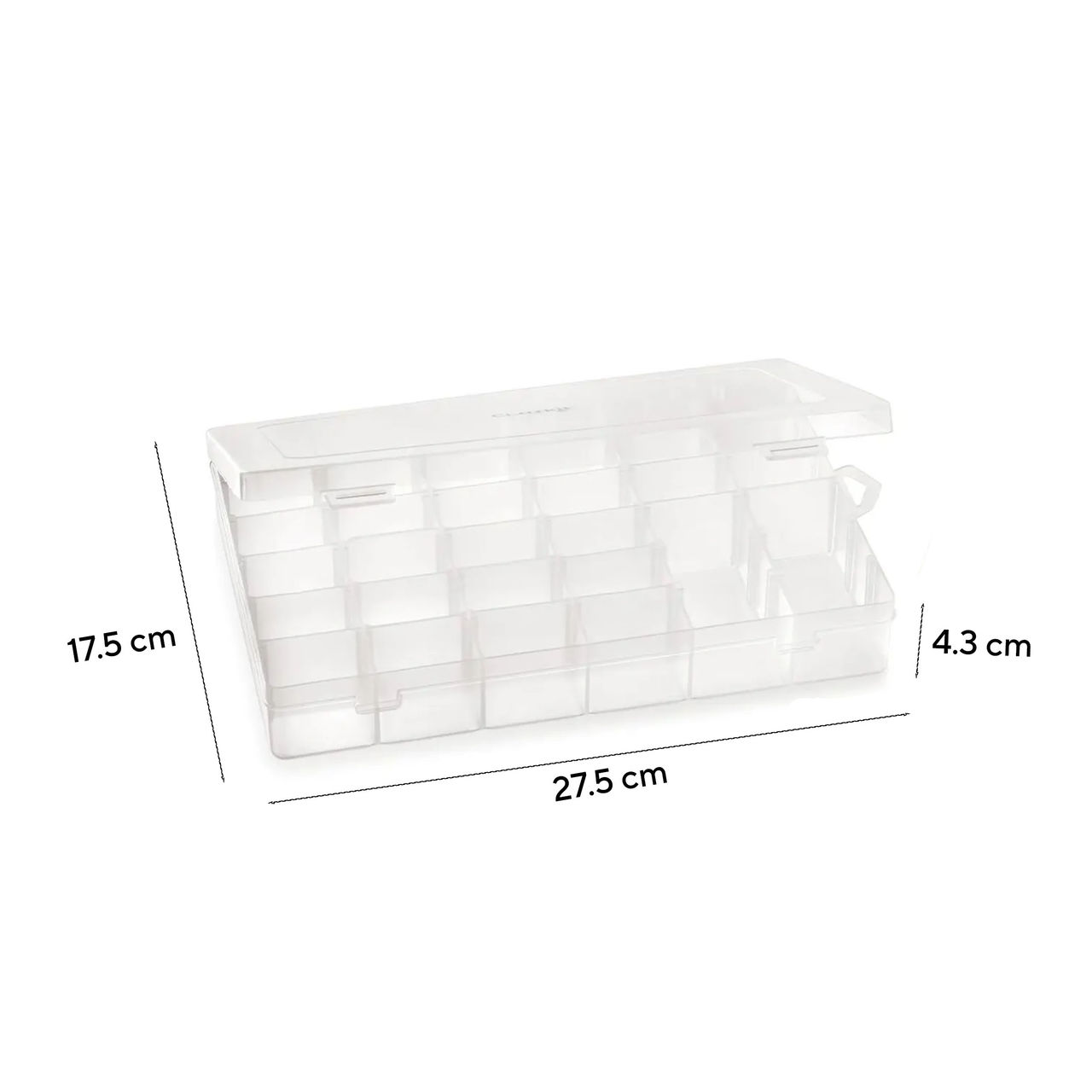 Clazkit Plastic 36 Grid Cells Multicolorpurpose Organizer Rectangular Storage Box
