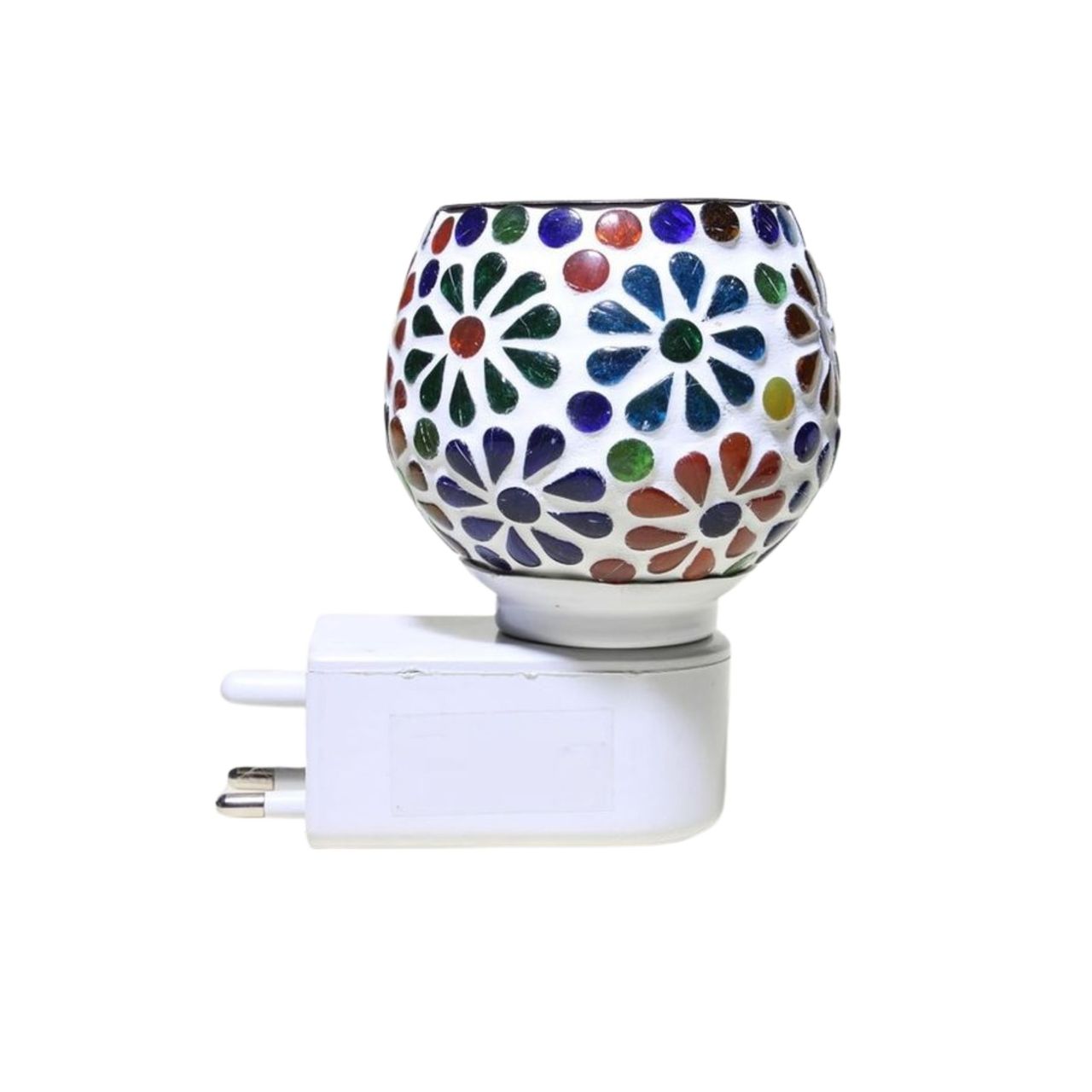 DesiDiya Ceramic Camphor Diffuser Set with Night Lamp (2W) Design 1