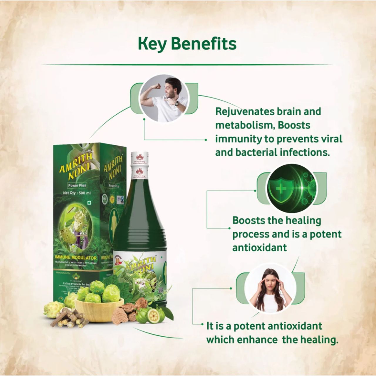 Amrith Noni Power Plus 500mL
