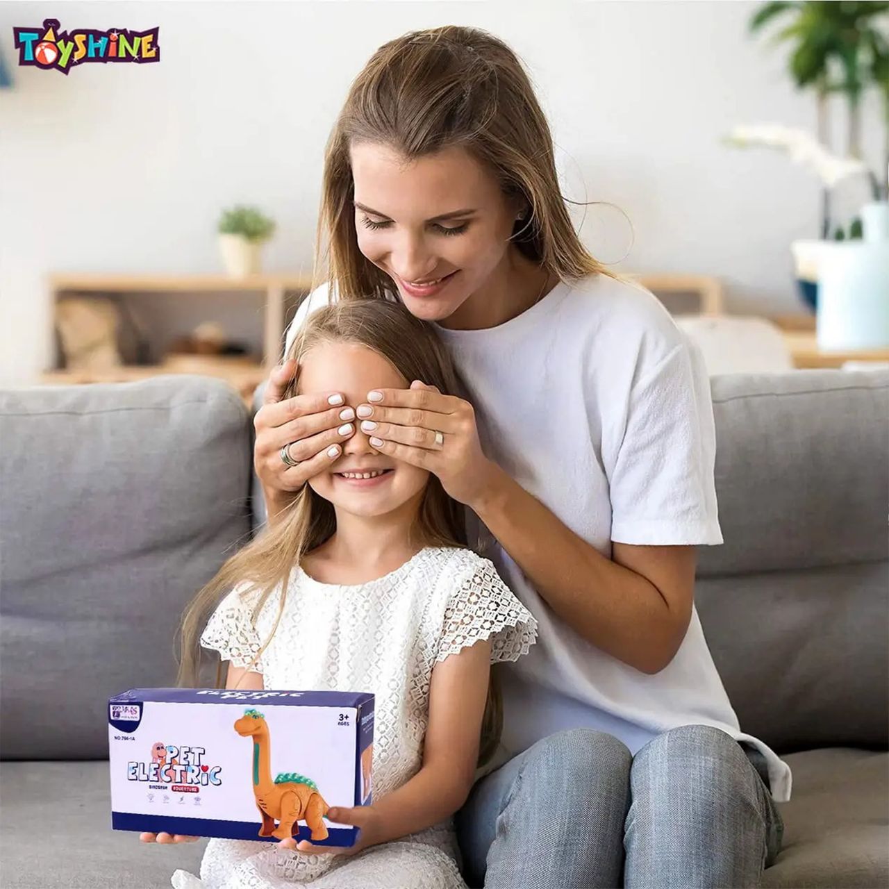 Toyshine Realistic Dinosaur Toy with Sound-Music and Lights | M2