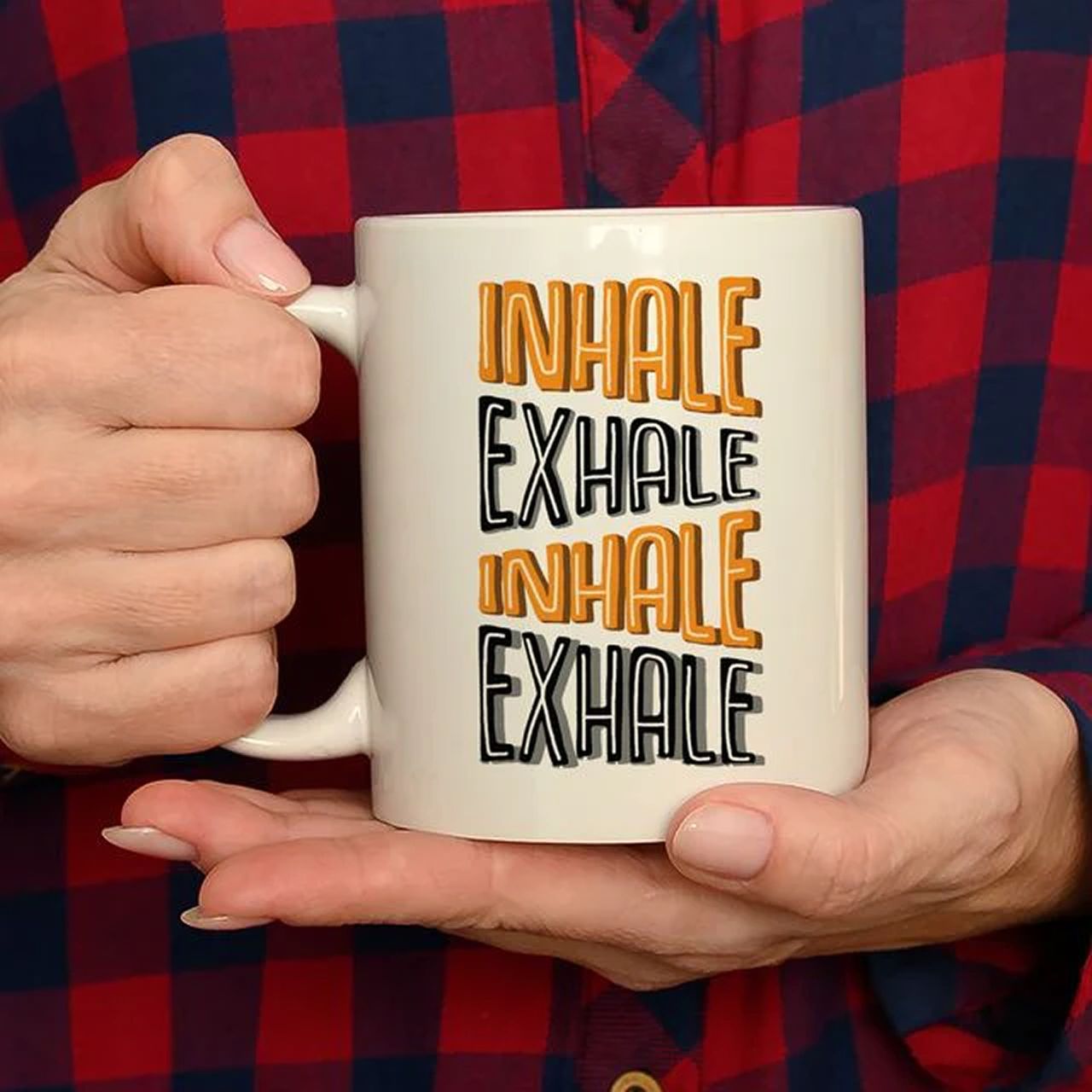 Oye Happy Inhale Exhale Mug