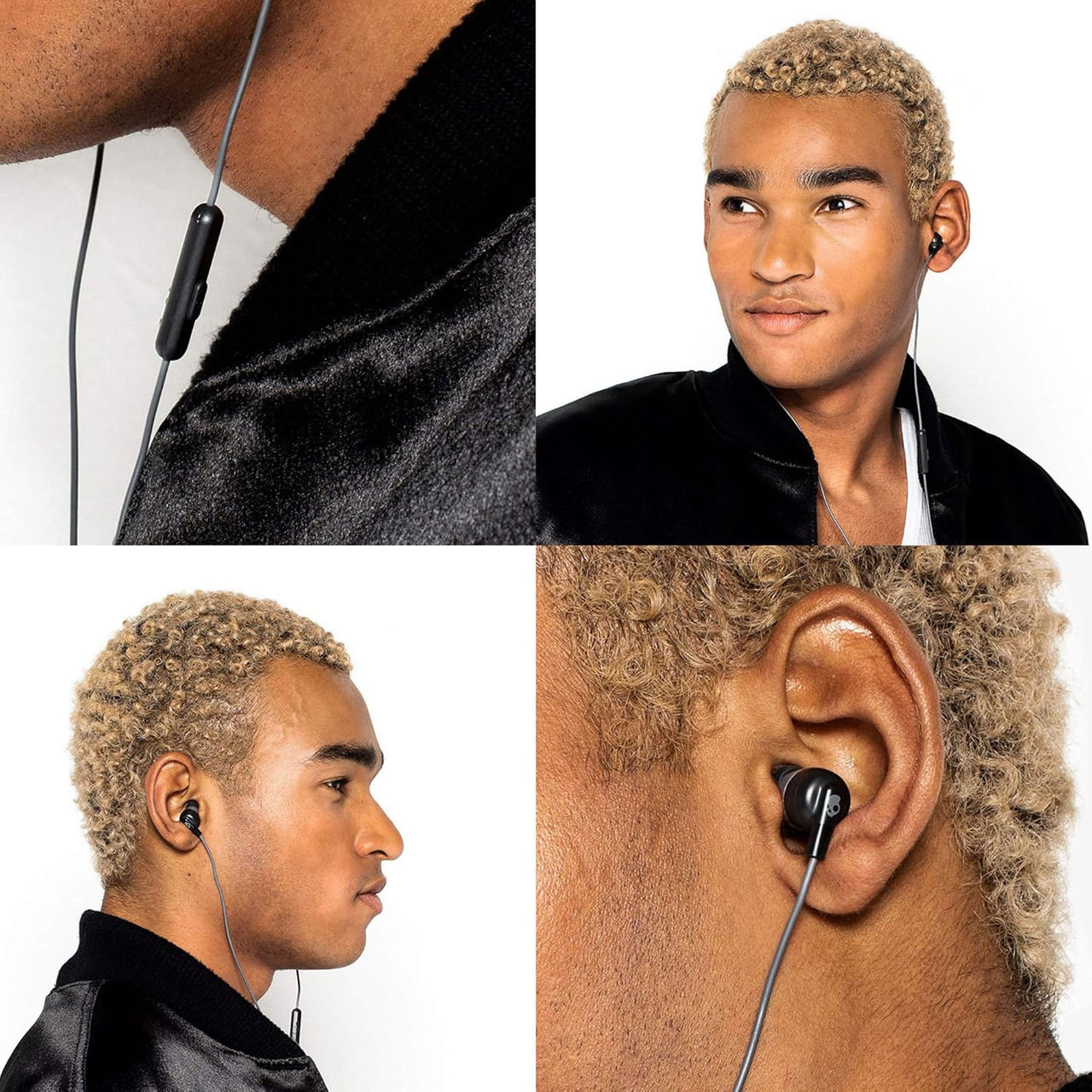 Skullcandy Ink'd+ In-Ear Wired Earbuds,Microphone, Works with Bluetooth Devices and Computers-Black(3.5 mm Jack)