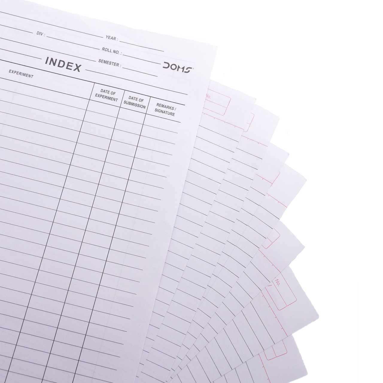 Doms Ruled Sheets - High-Quality Paper | White 1 pc Combo