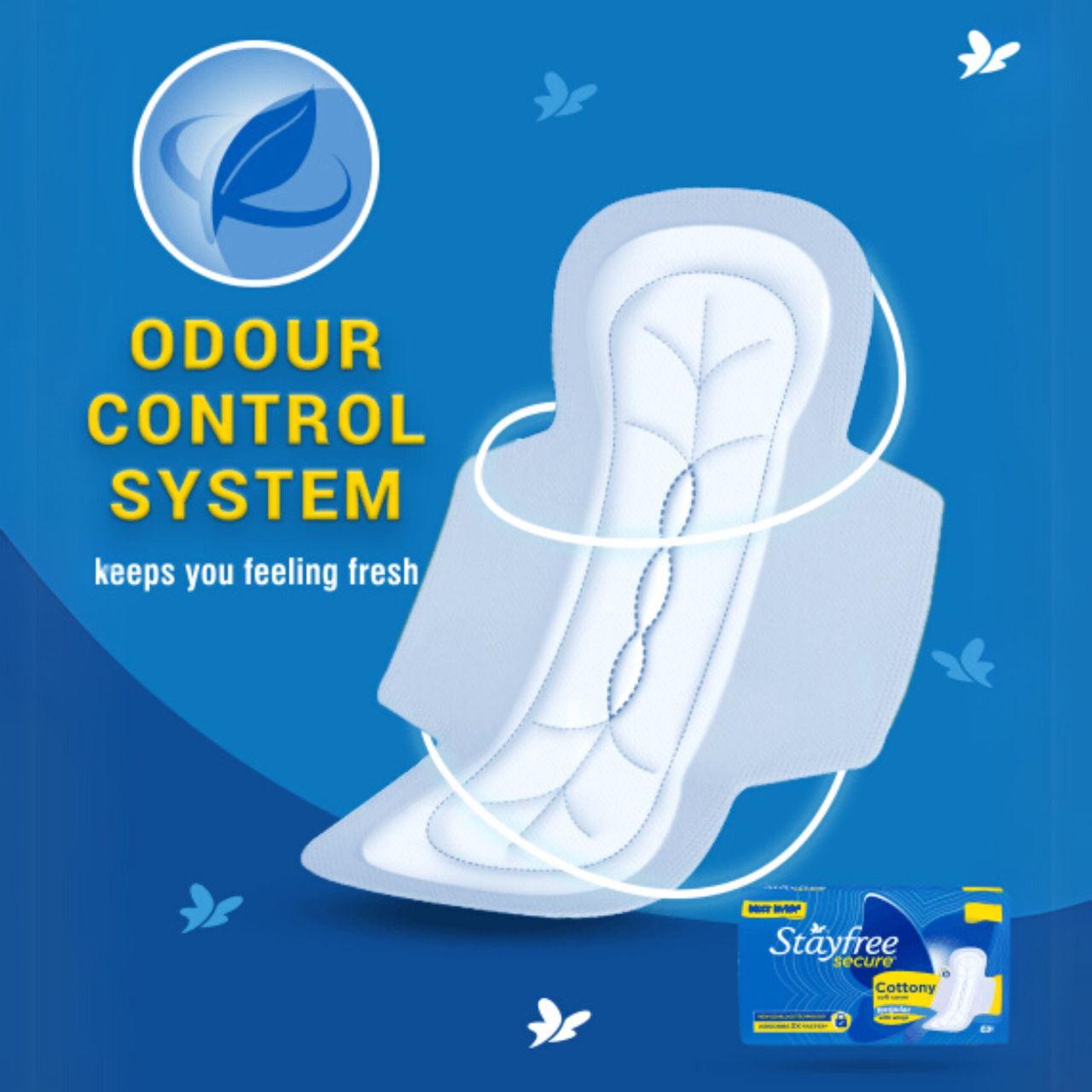 Stayfree Secure  Sanitary Pads - Regular 6 pc Combo