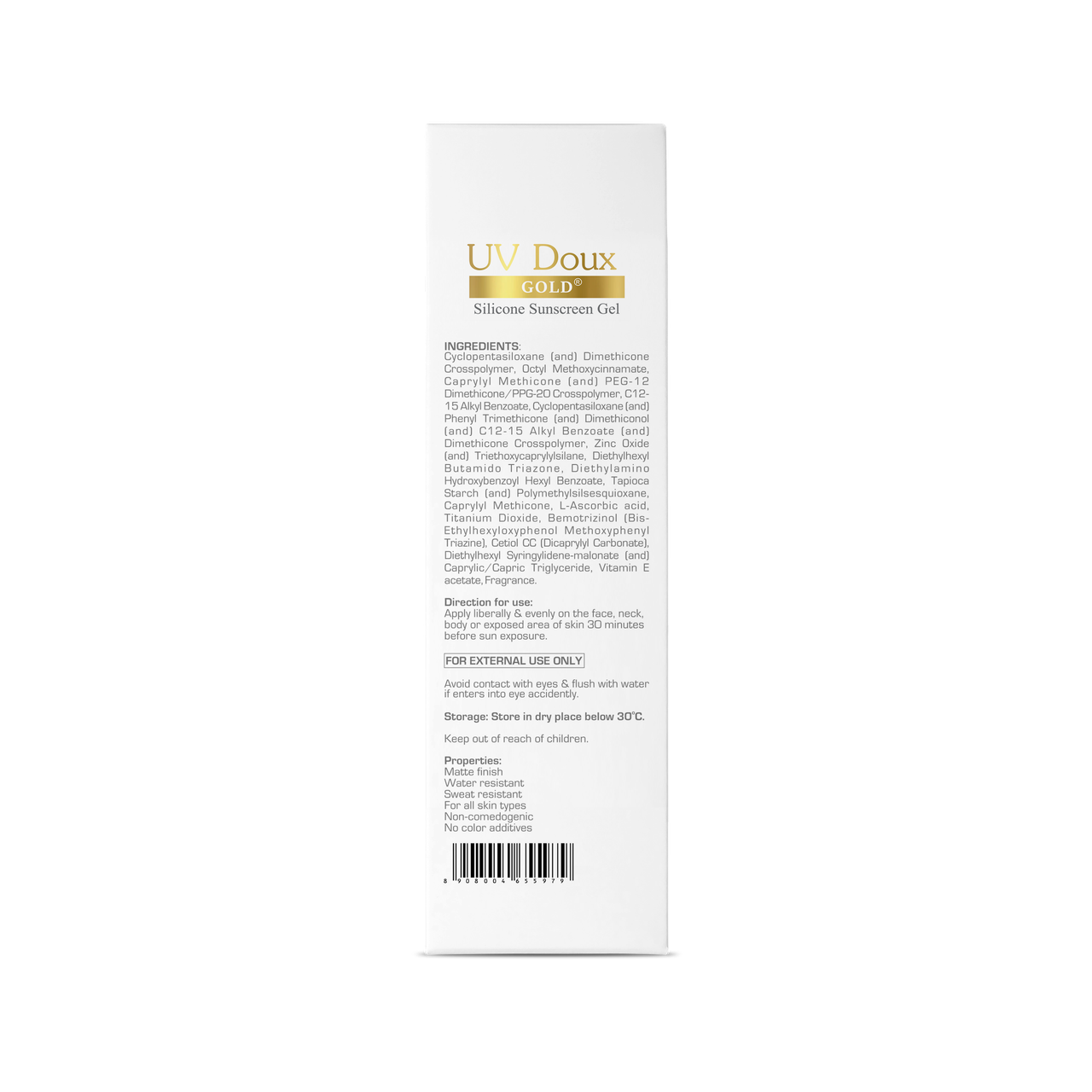 UV Doux Gold - Silicone Sunscreen Gel