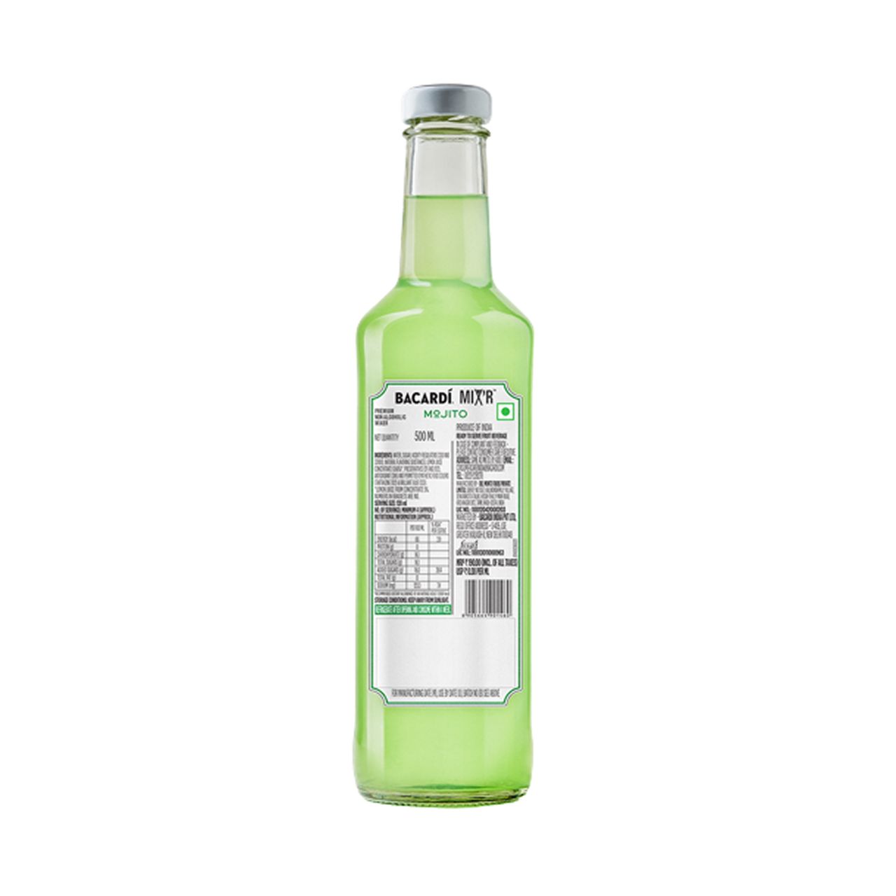 Bacardi Mixer - Mojito Glass Bottle 500 ml Combo