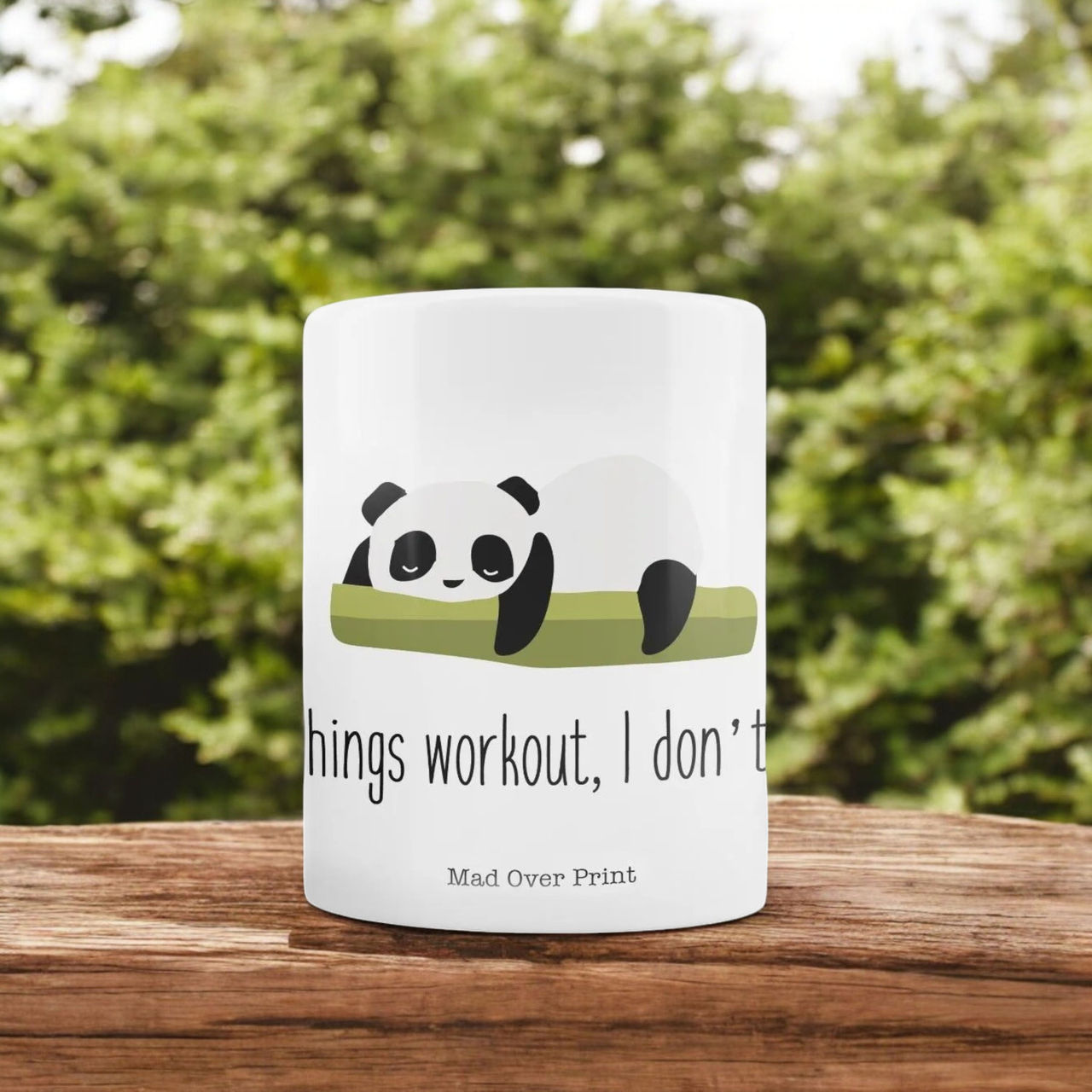 Mad Over Print Workout Mug