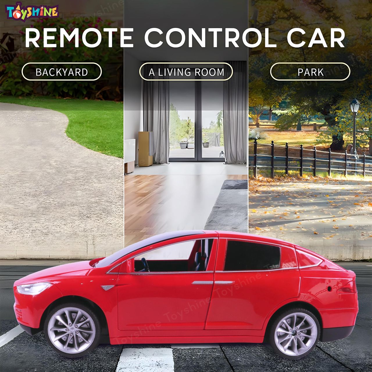Toyshine 1:16 Scale 2.4Ghz Rechargeable Remote Control Toy Car Inbuilt With Opening Doors