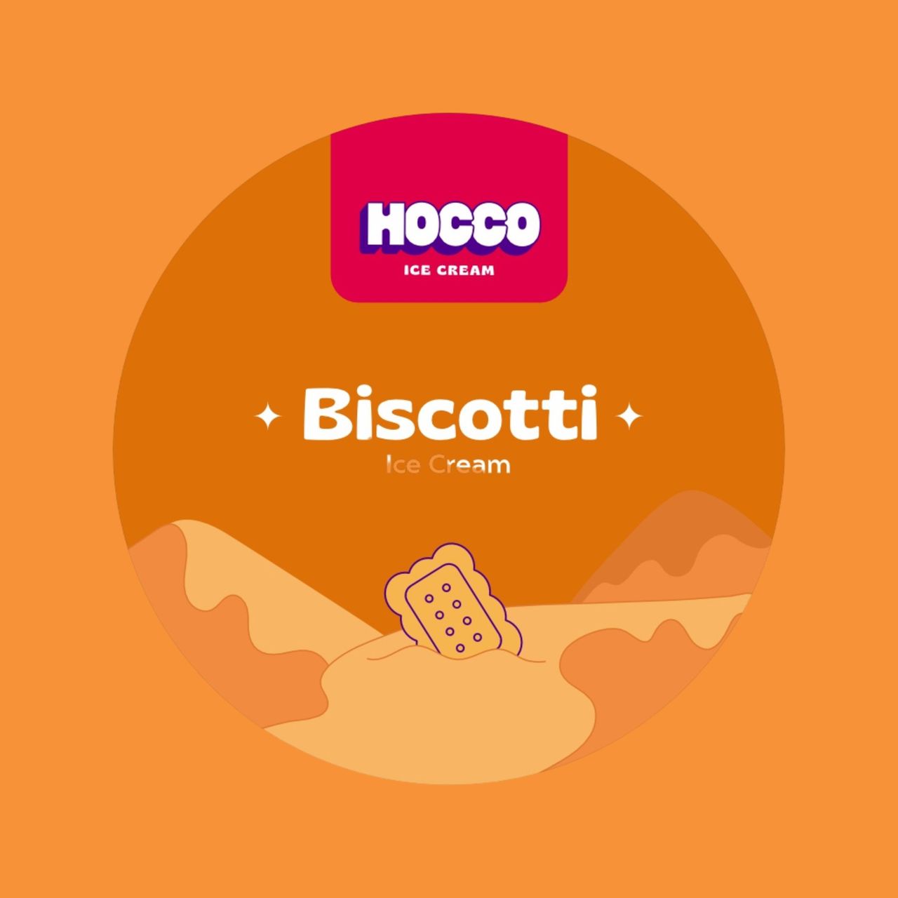 Hocco Biscotti Jumbo Ice Cream Cup 110 ml Combo