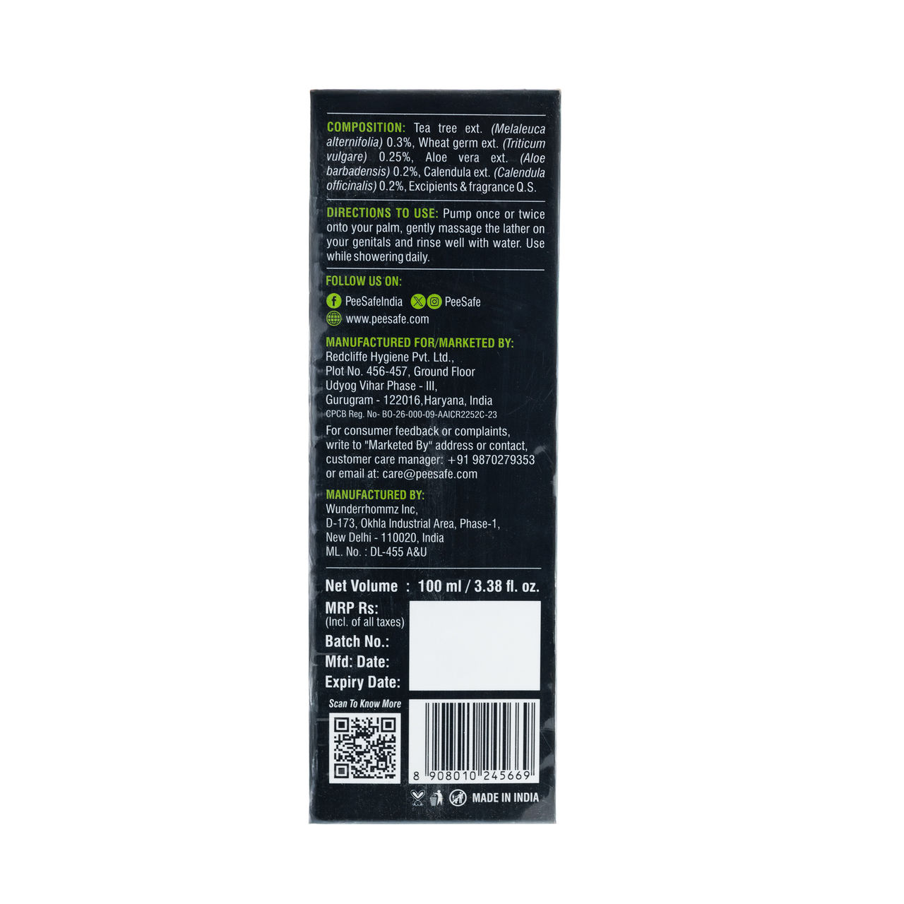 Peesafe Intimate Wash Men