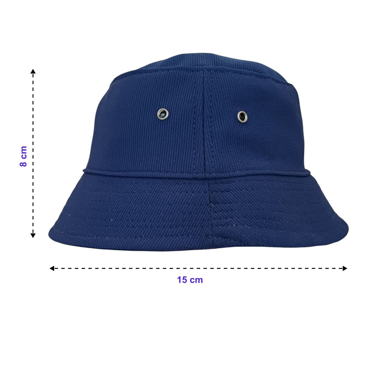 Gullak Unisex Solid Cotton Fishing Hat | Blue - Free Size
