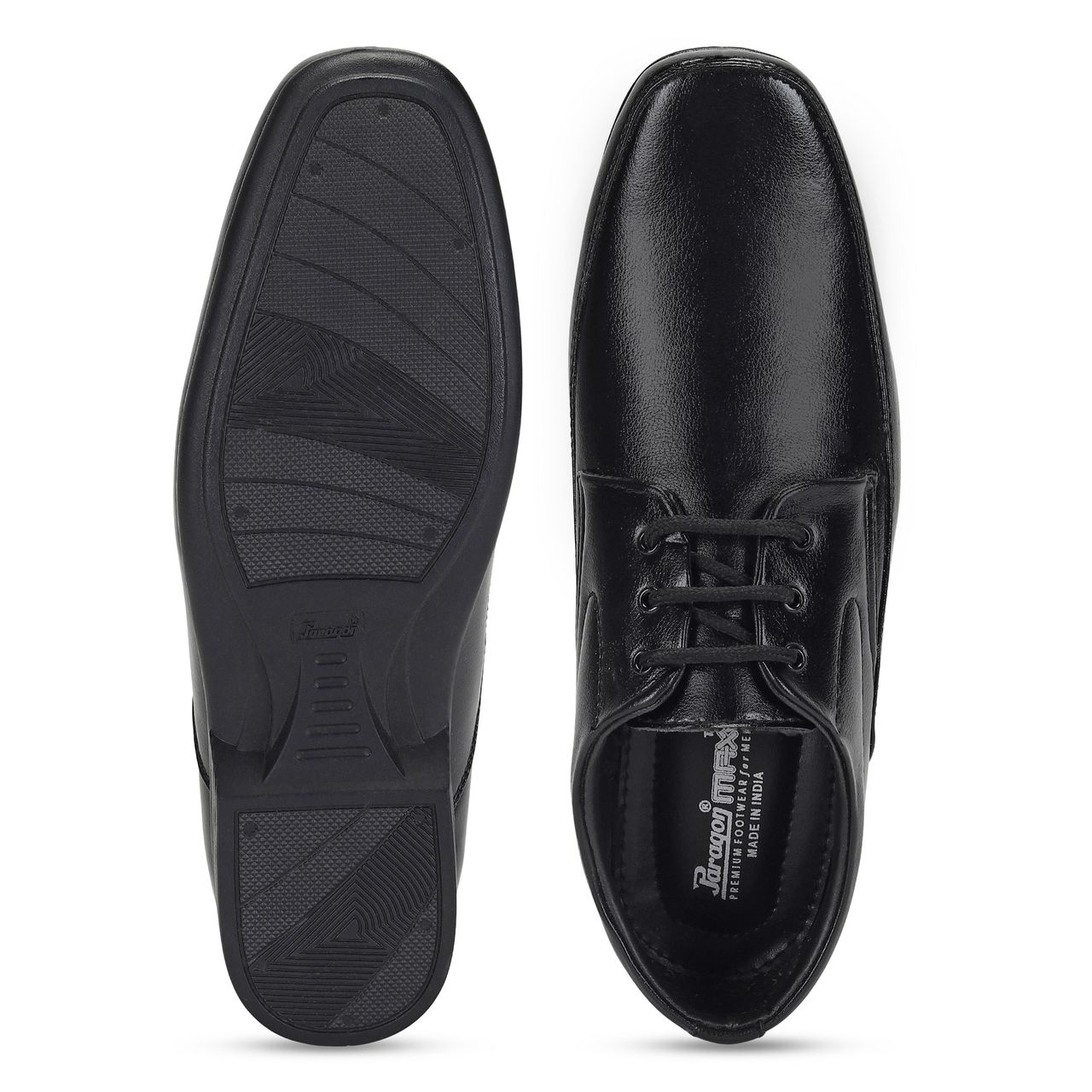 Paragon Men Formal Shoes | Comfortable Cushion Sole For Daily and Occasion Wear | Black - UK 6