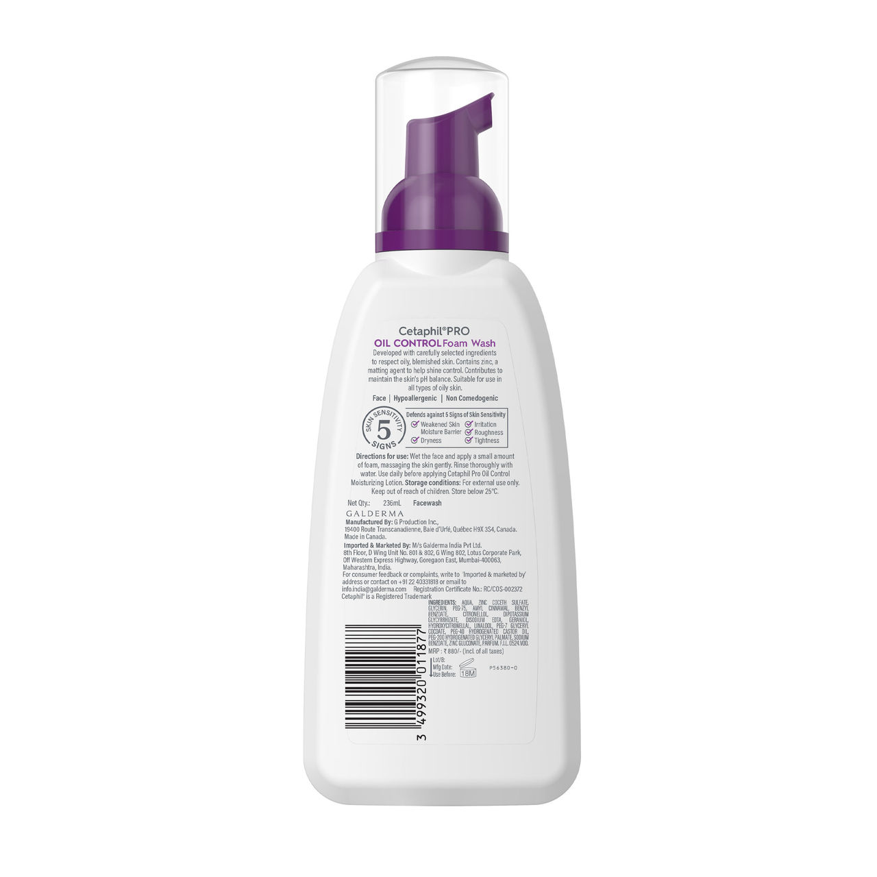 Cetaphil Pro Oil Control Foam Face Wash