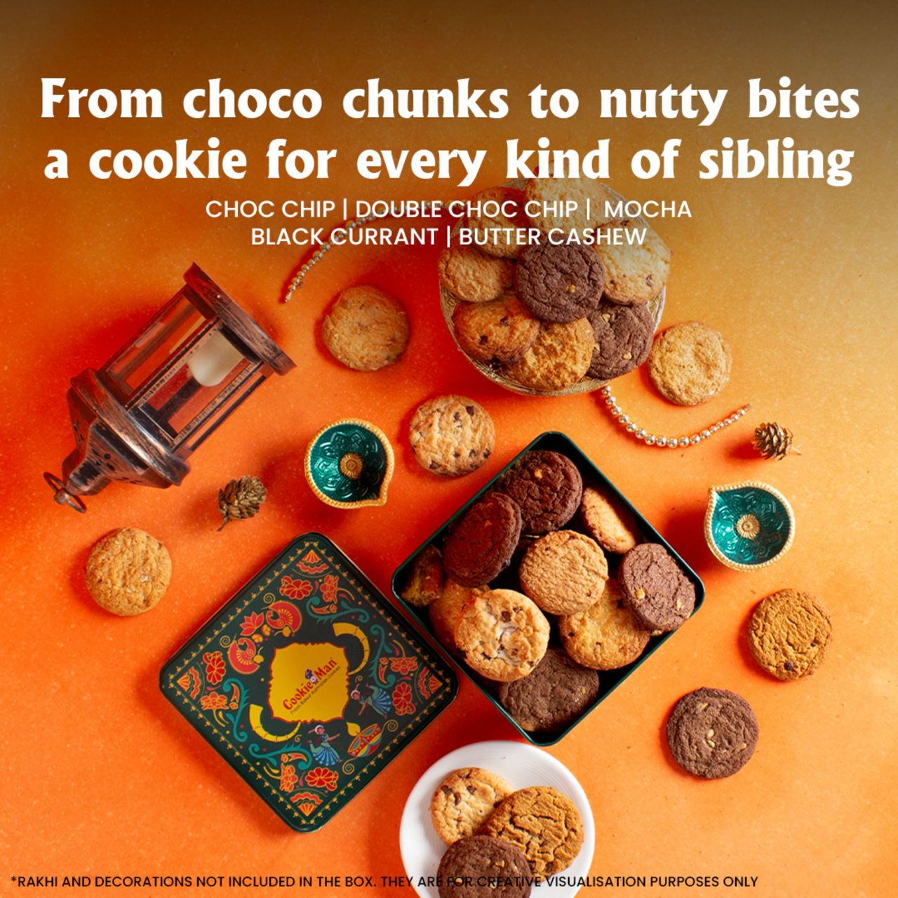 Cookieman Raksha Bandhan Assorted Cookies Gift Tin