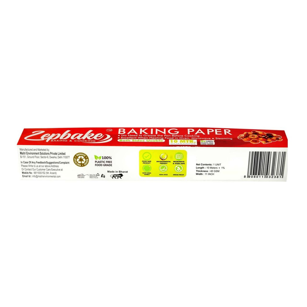 Zepbake Baking Paper, Cooking, Parchment paper(10 Mtr)