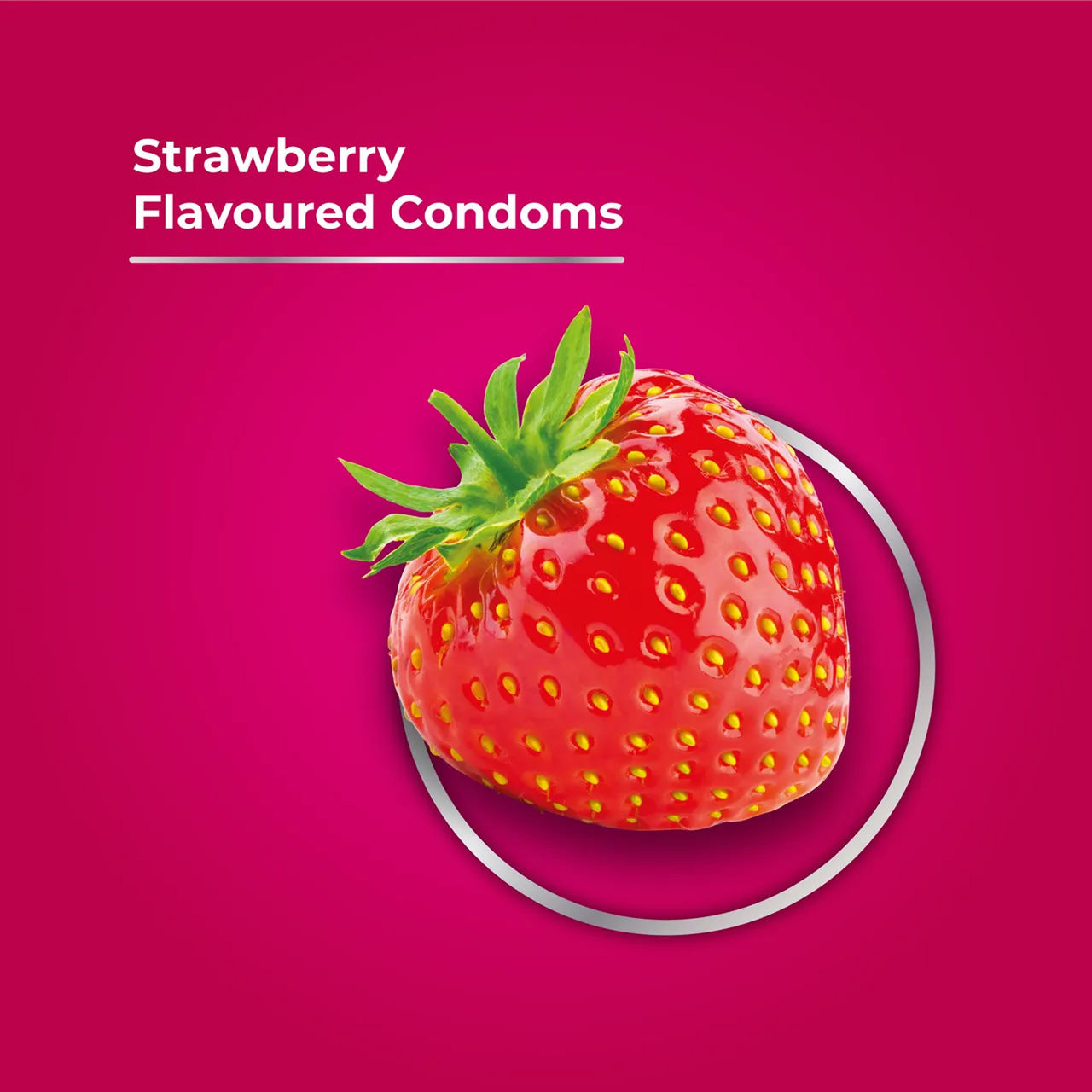 Skore Colored And Flavoured Condoms - Strawberry