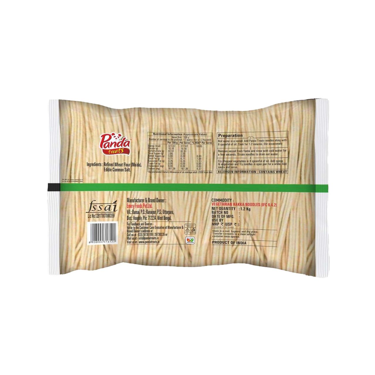 Panda Treats Hakka Noodles | Plain