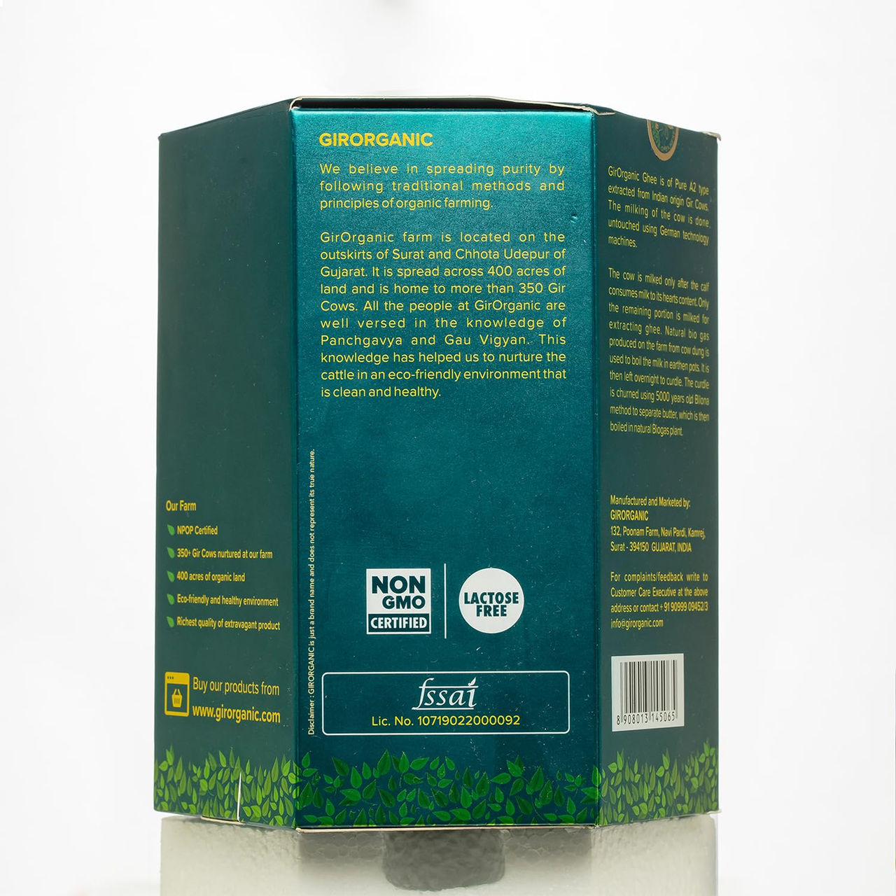 Girorganic A2 Gir Cow Desi Ghee