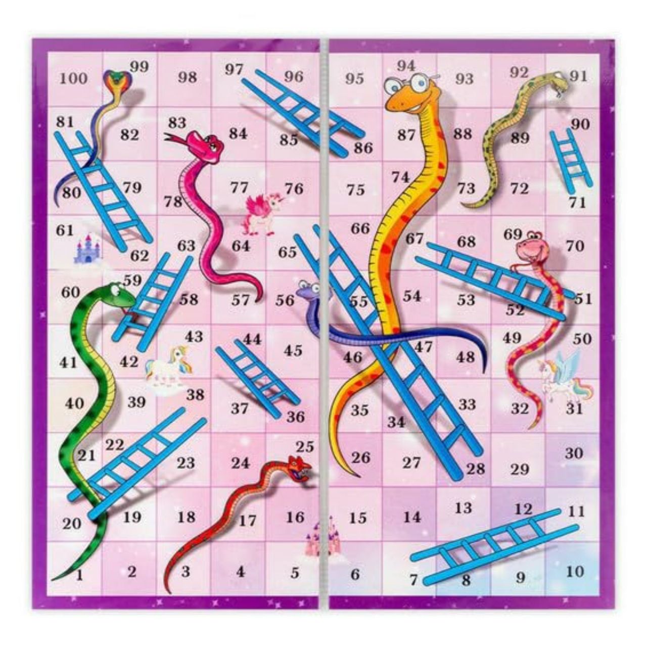Ratna's Unicorn Snakes And Ladders With Ludo