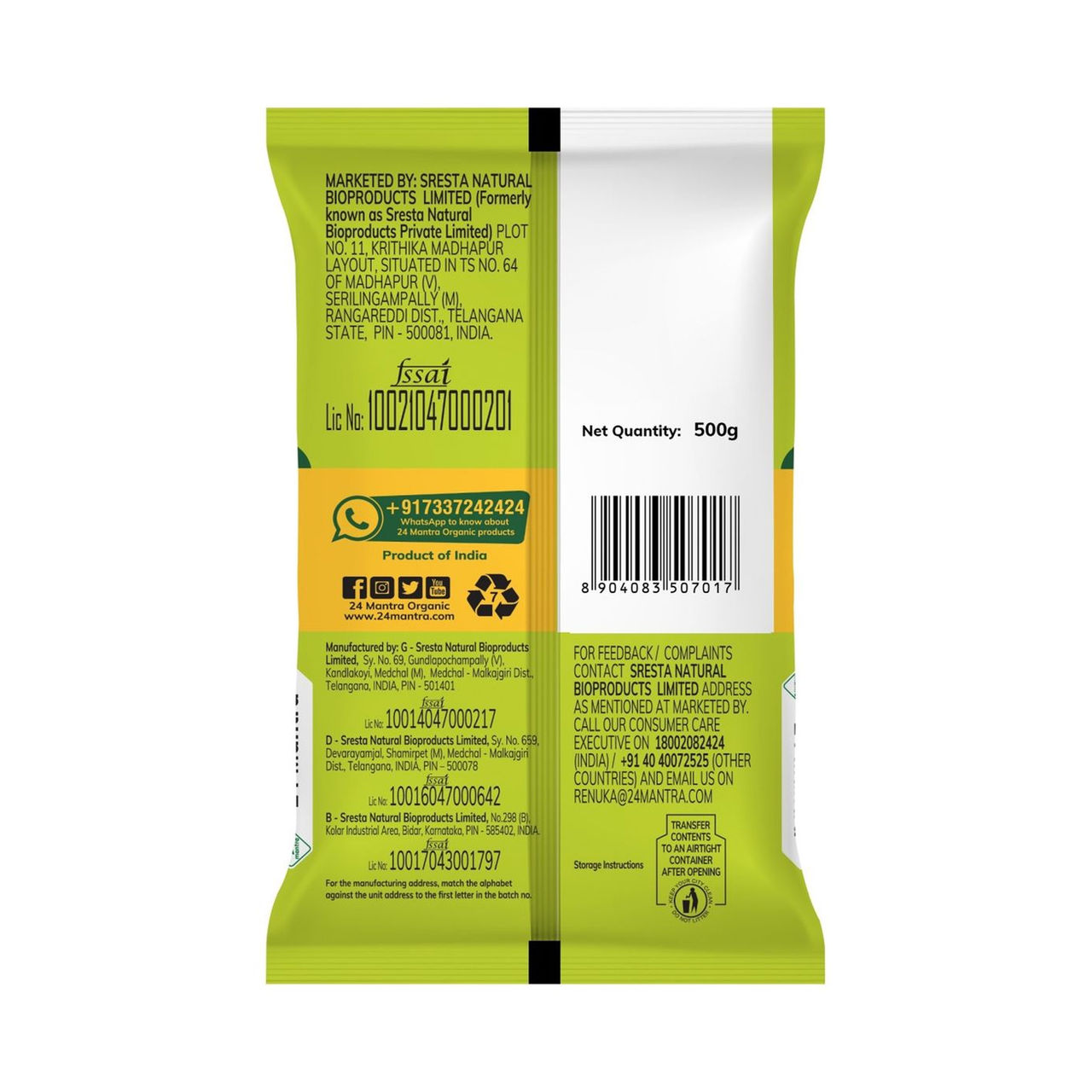 24 Mantra Organic Products Parboiled Foxtail Millet