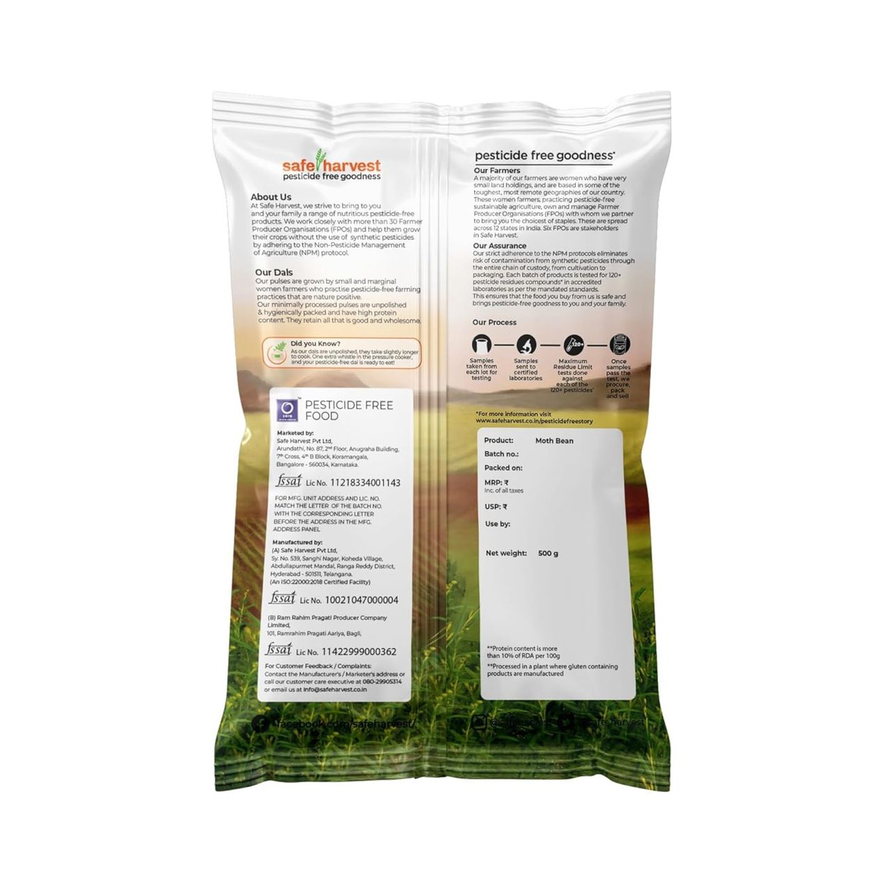Safe Harvest Pesticide-Free Moth Bean